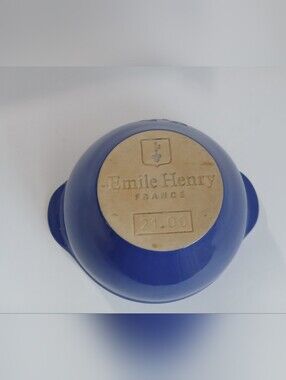 Vintage Emile Henry Lion Head Soup Bowl #66299